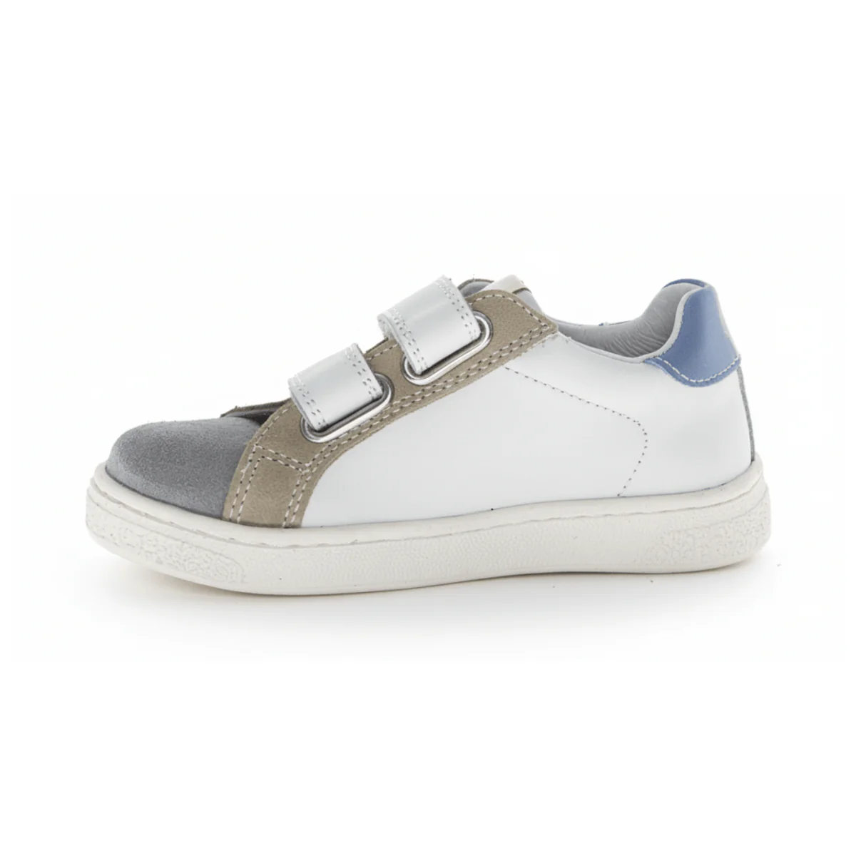 Naturino Boys (Sizes 27-31) Pinn VL White/Grey/Beige/Navy - Image 3