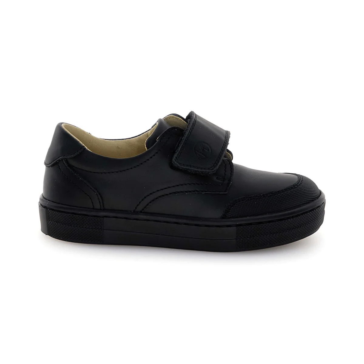 Naturino Boys (Sizes 28-32) Ribbon Black Leather