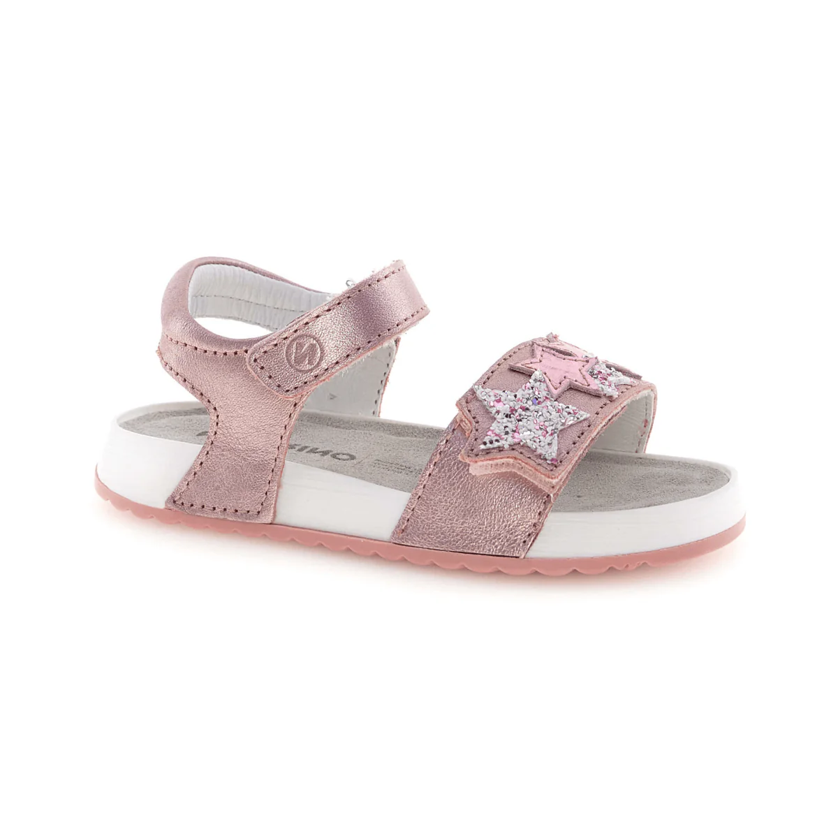 Naturino Girls (Sizes 27-34) Dendix Rose Gold Metallic/Glitter Stars - Image 2