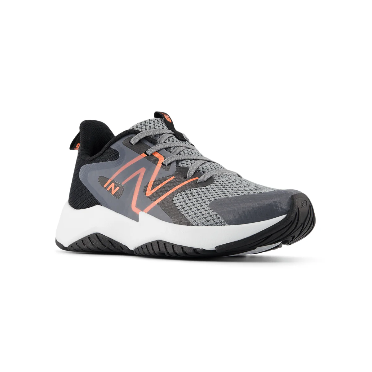 New Balance Kids (Grade School) GRAV3Z8 Rave Run v2 Slate Grey/Black/Tangerine Heat - Image 2
