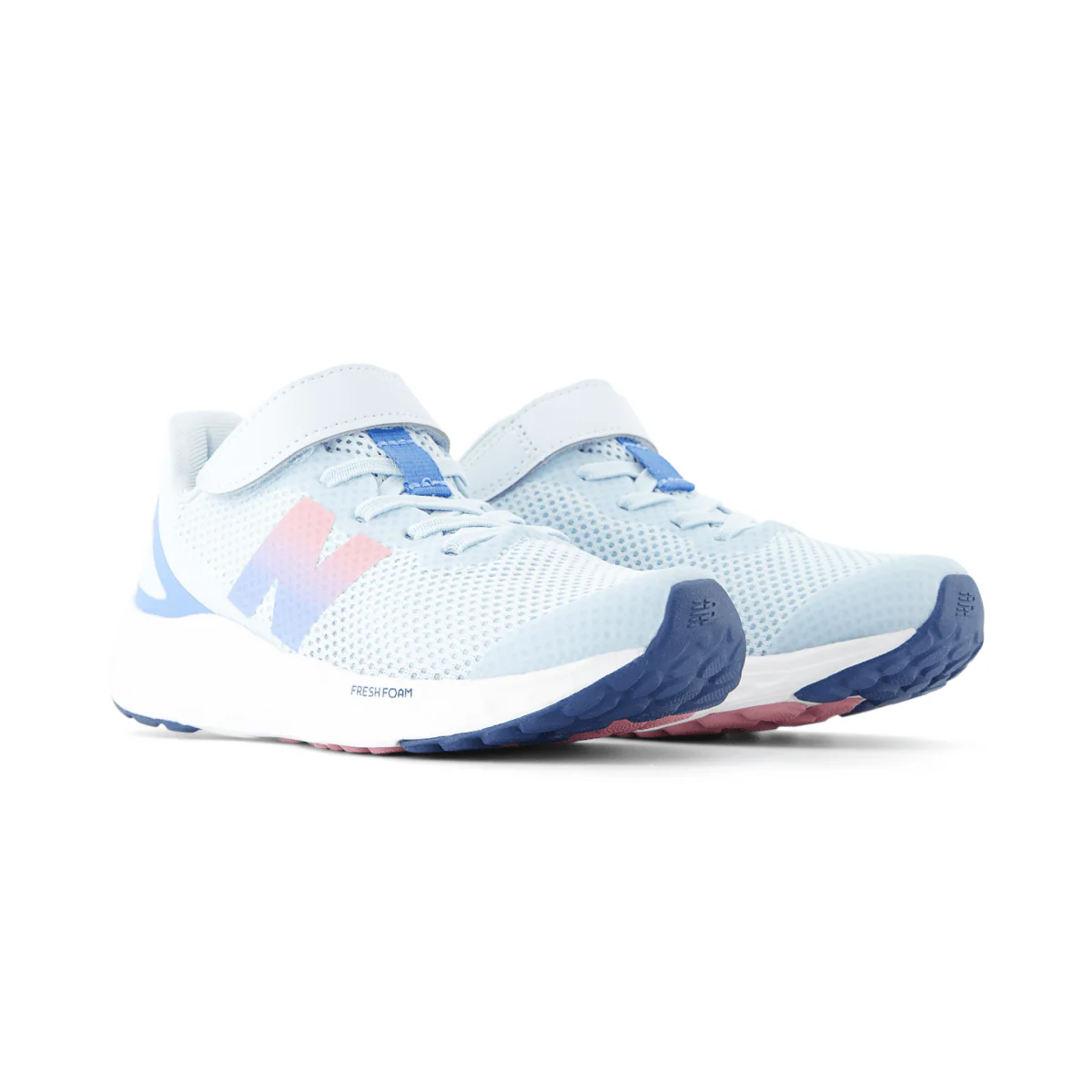 New Balance Kids (Preschool) Fresh Foam Arishi v4 PAARIBP4 Frosted Glass/Carolina Blue/Pink Taffy - Image 3