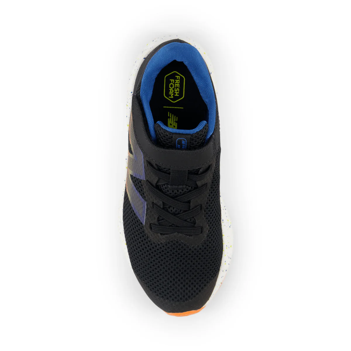 New Balance Kids (Preschool) Fresh Foam Arishi v4 PAARIBS4 Black/Blue Agate/Blaze Orange - Image 4