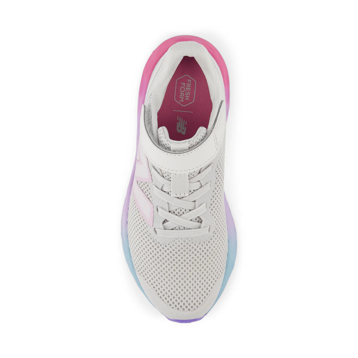 New Balance Kids (Preschool) Fresh Foam Arishi v4 PAARIGR4 Grey Matter/Mid Century Pink/Lilac Glo - Image 4