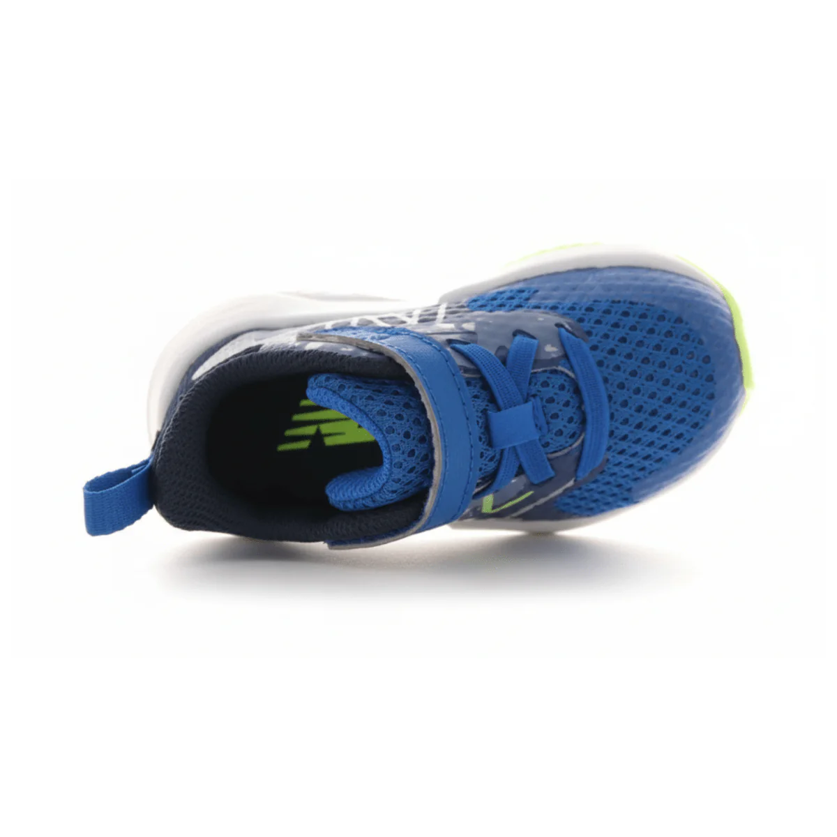 New Balance Kids (Preschool) Rave Run v2 Bungee Lace with Hook-and-Loop Top Strap Royal/Lime - Image 4