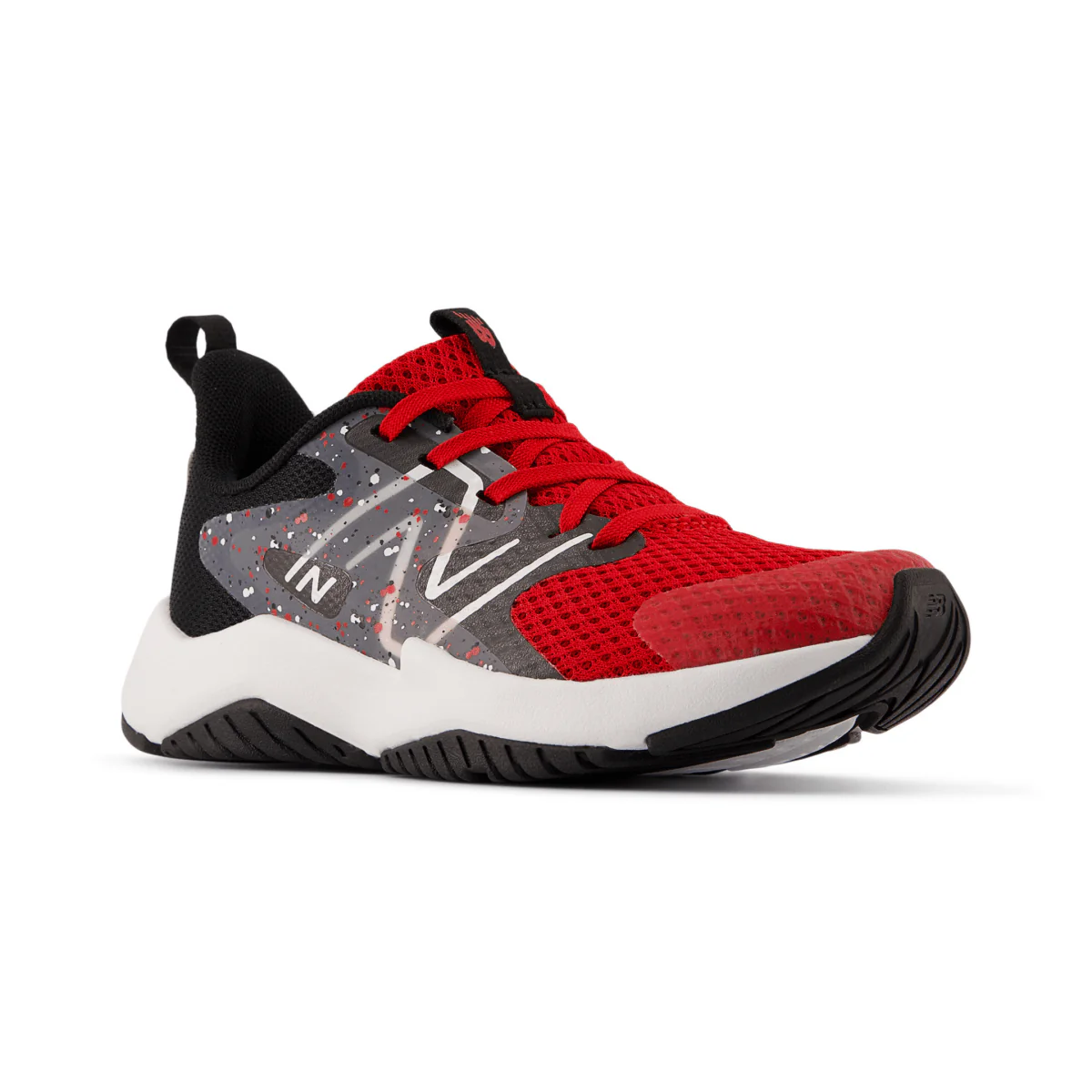 New Balance Kids (Preschool) Rave Run v2 PKRAVB2 Team Red/Black/Black Cement - Image 2