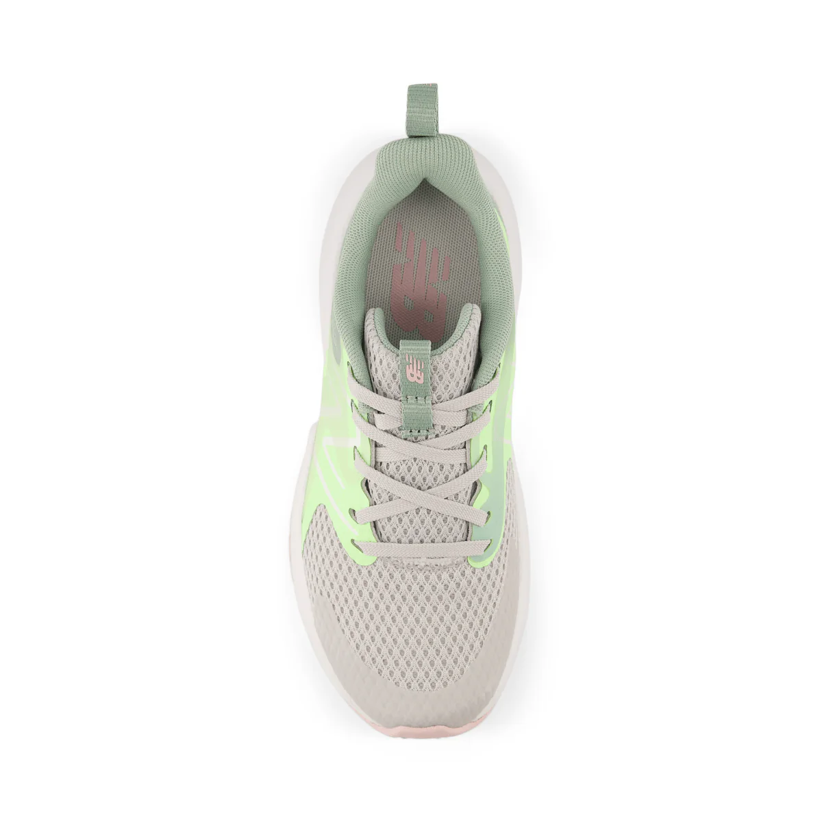 New Balance Kids (Preschool) Rave Run v2 PKRAVE2 Grey Matter/Mint Flash/Mosaic Green - Image 4