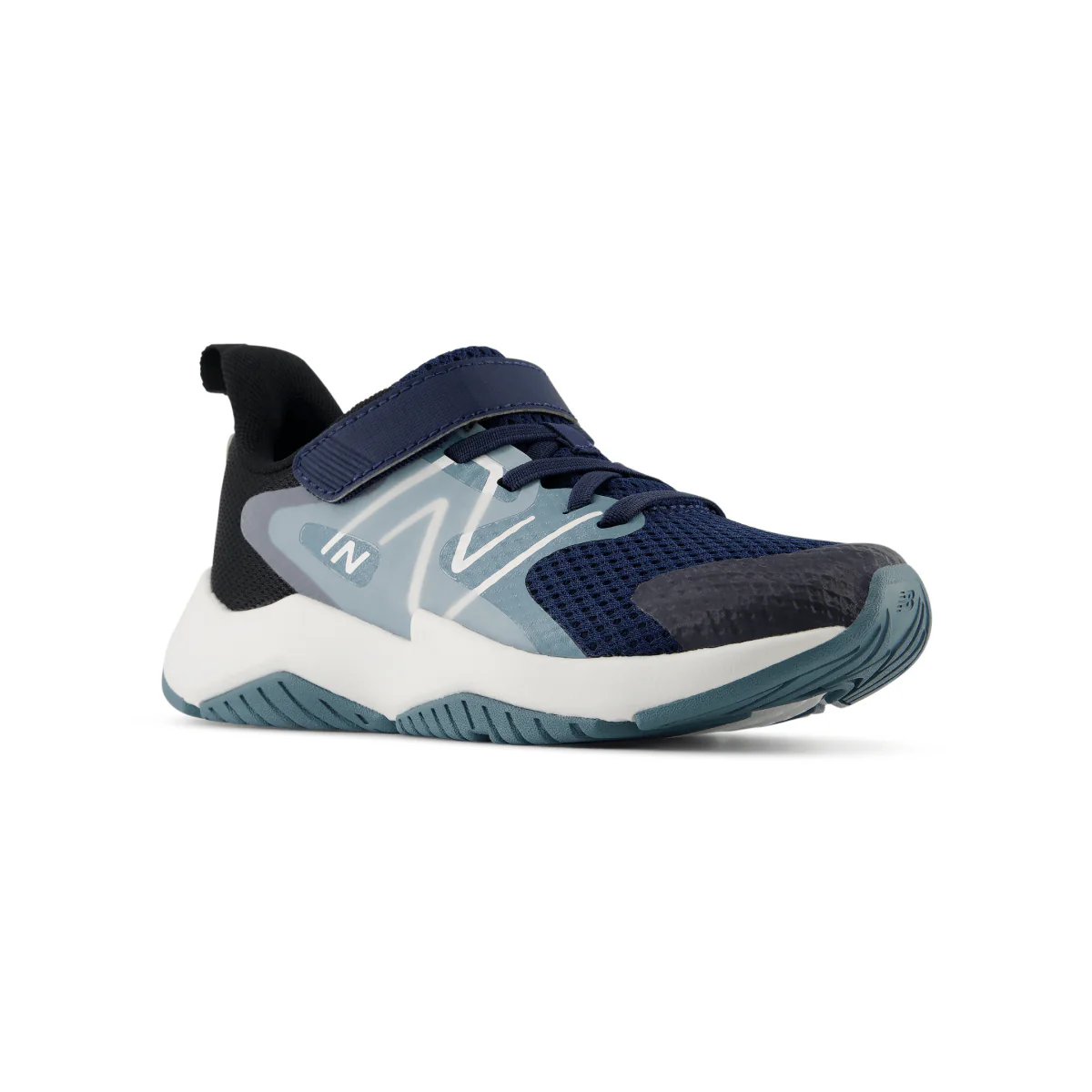 New Balance Kids (Preschool) Rave Run v2 Velcro PRAV3LD Navy/Salt Water/Black - Image 2
