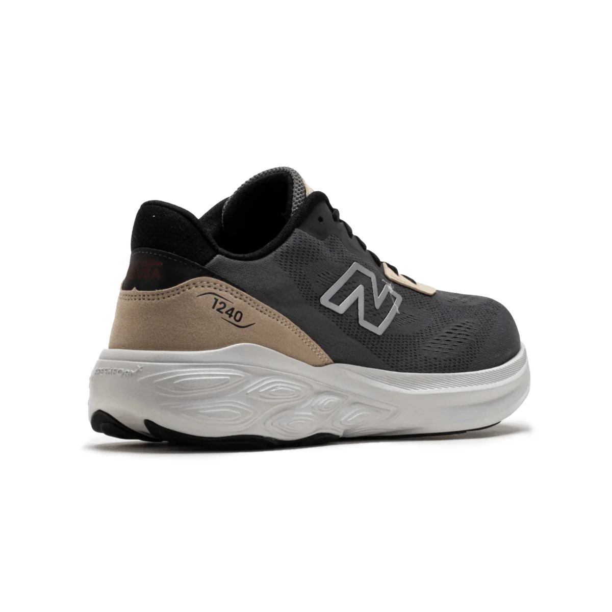 New Balance Men's M1240BS1 Fresh Foam 1240v1 Black/Stoneware/Firecracker - Image 4