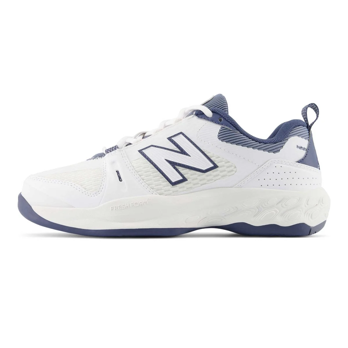 New Balance Women's Fresh Foam X WC1007WT White/Sea Salt/Blue - Image 3