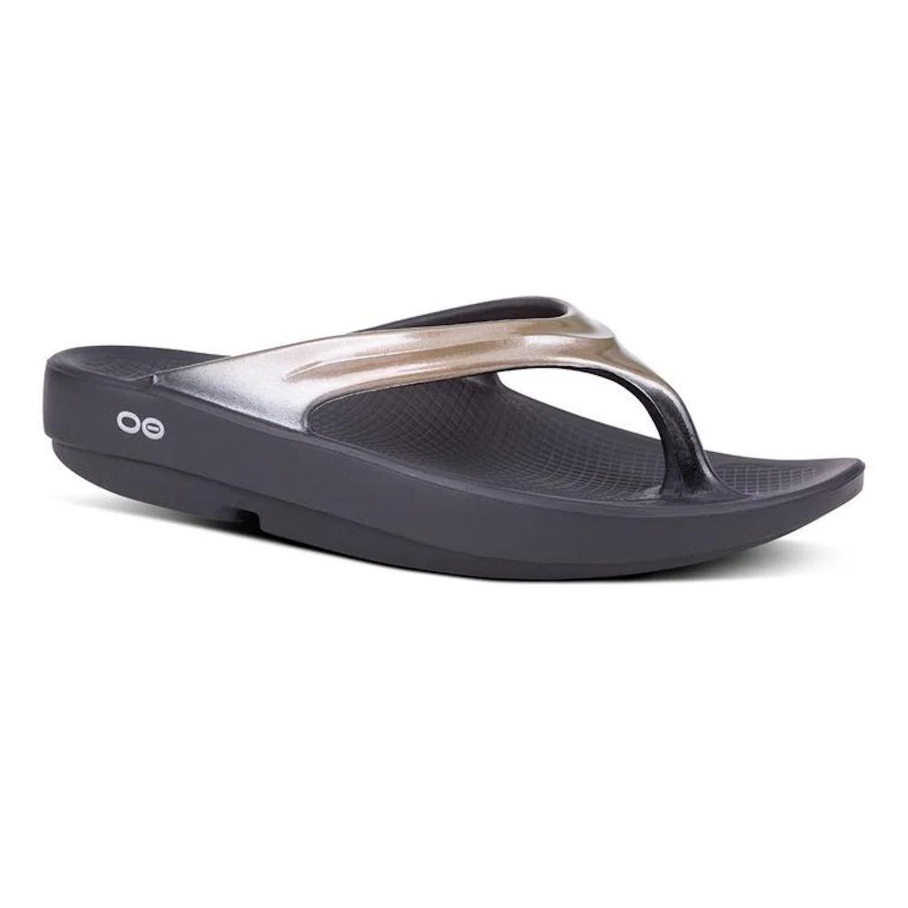 OOFOS Women's OOlala Black/Latte - Image 2