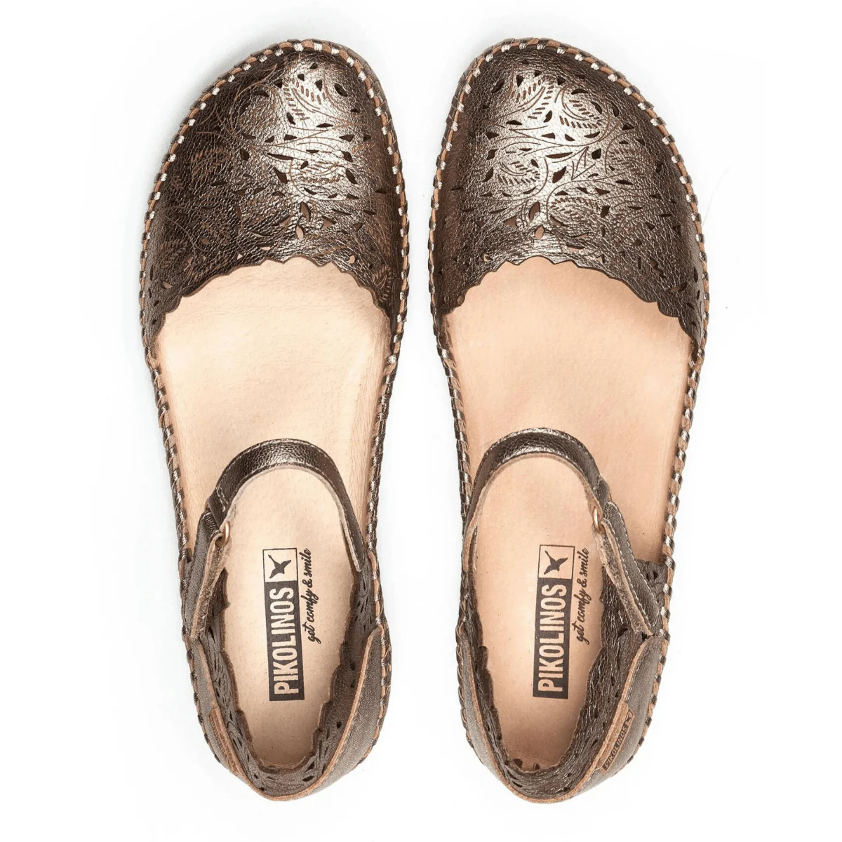 Pikolinos Women's P Vallarta Mary Jane Stone Metallic Leather - Image 5