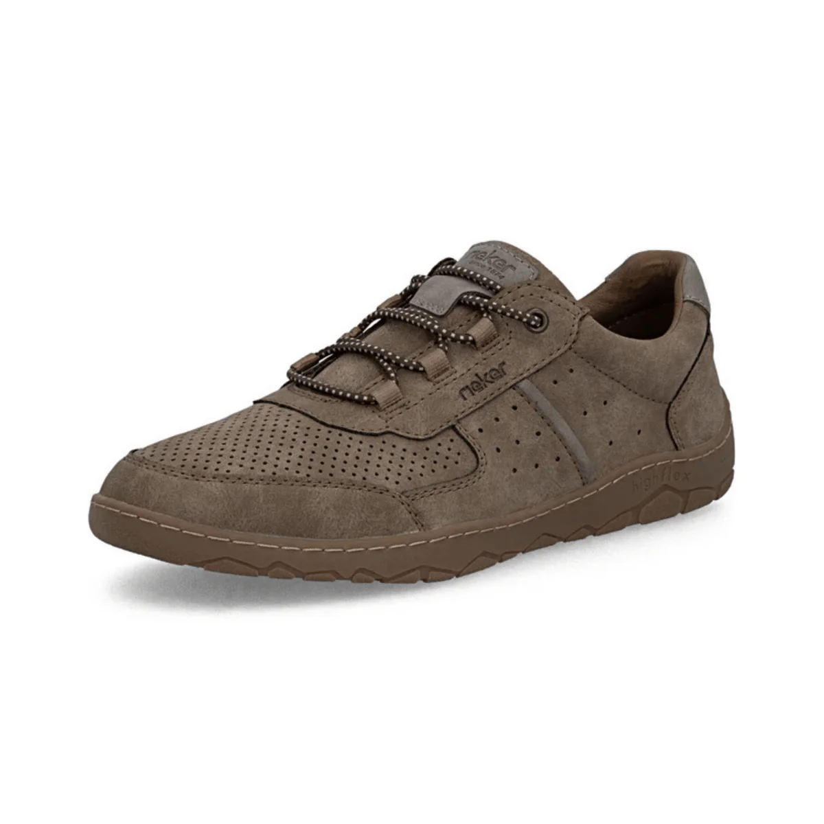 Rieker Men's 08351-64 Charcoal Perforated Leather - Image 2