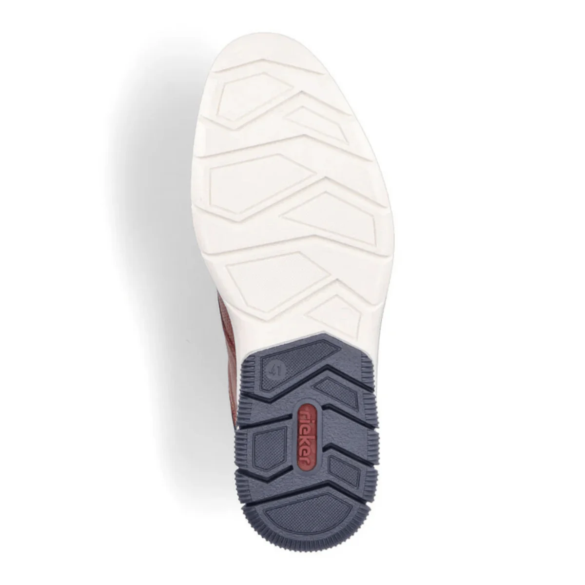Rieker Men's 14450-22 Dustin Nut/Lake/Navy/Amaretto Leather - Image 7