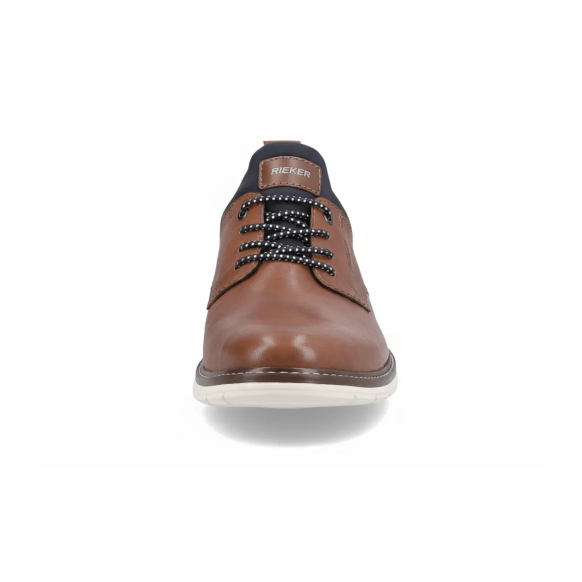 Rieker Men's 14454-22 Dustin Cognac/Navy Leather - Image 4