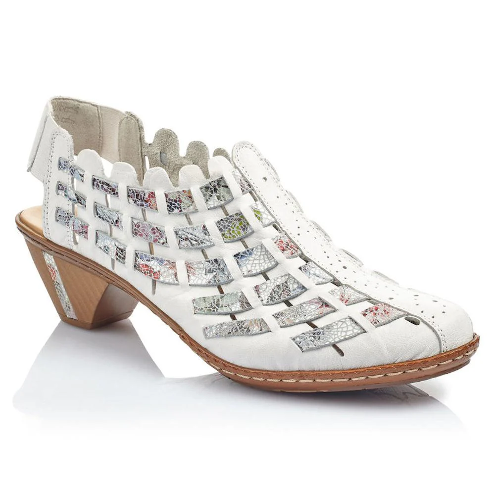 Rieker Women's 46778-80 Sina White Multi - Image 2