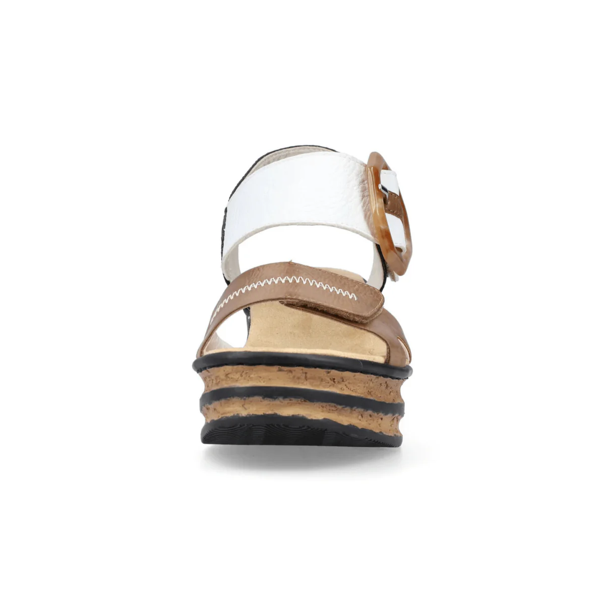 Rieker Women's 68176-64 Rose Muskat/Black/White - Image 4