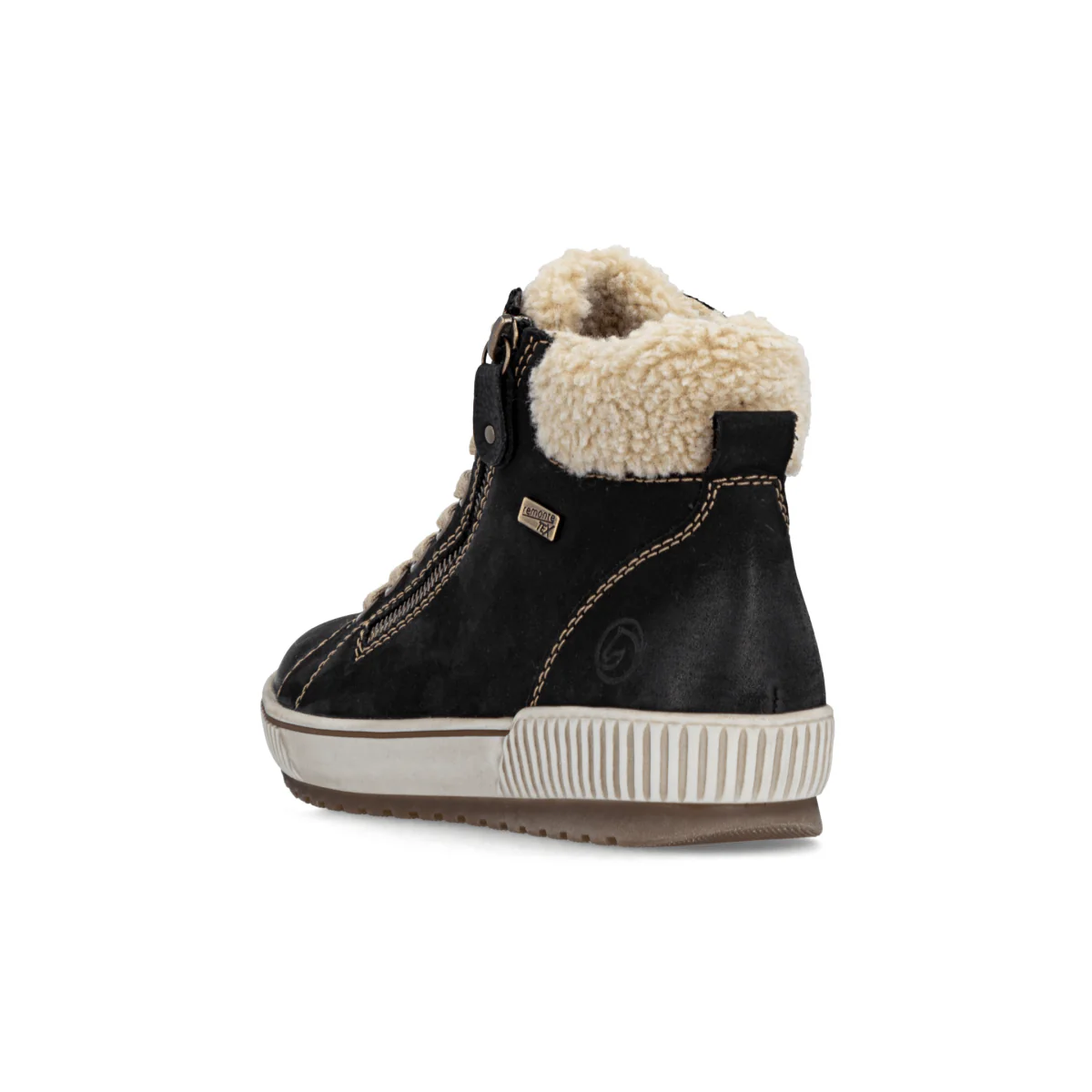 Rieker Women's D0770-03 Black/Beige Waterproof - Image 6