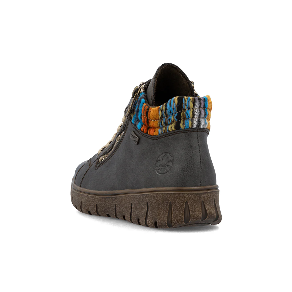 Rieker Women's N1305-45 Basalt/Orange Multicolor Waterproof - Image 6