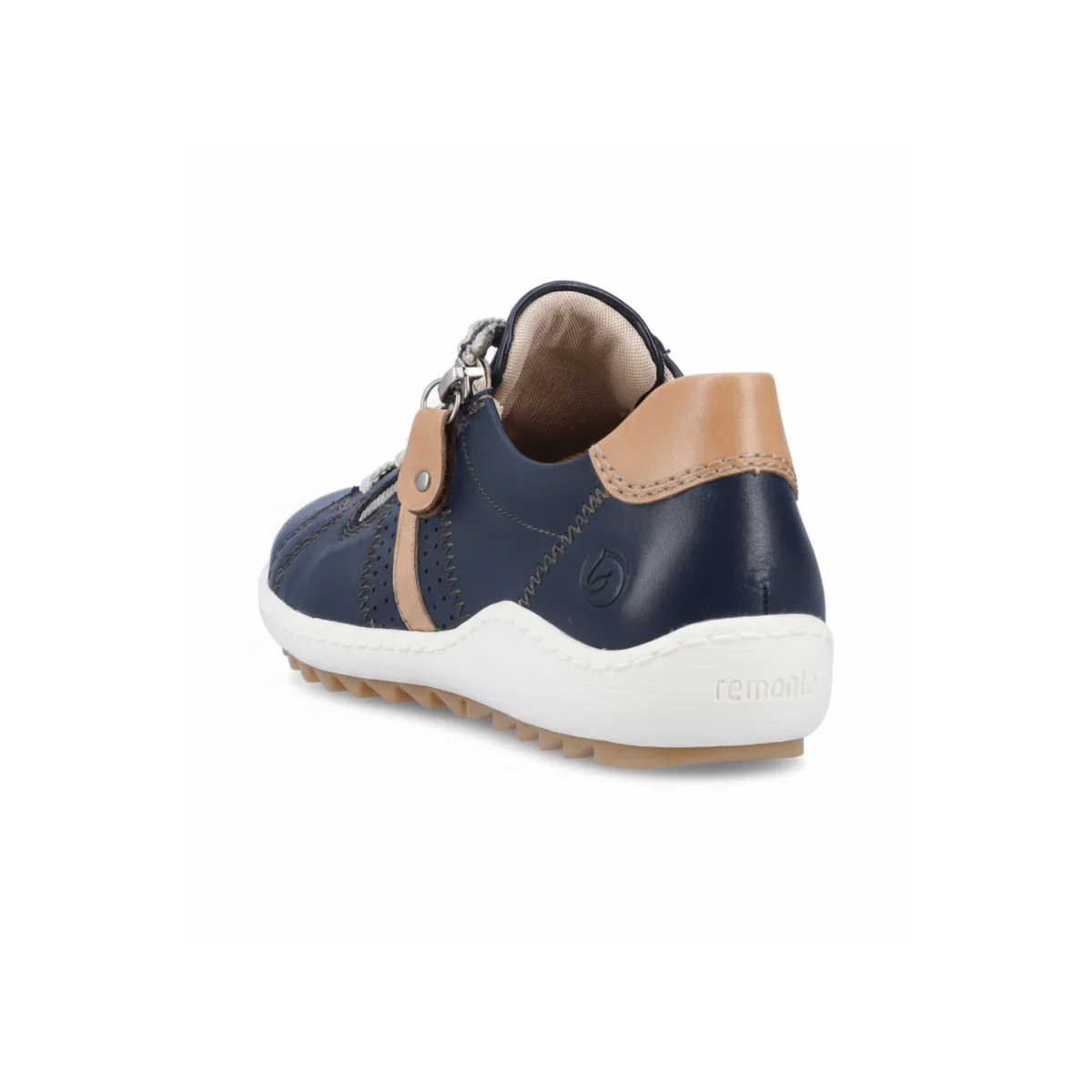 Rieker Women's R1432-14 Navy/White Leather - Image 3