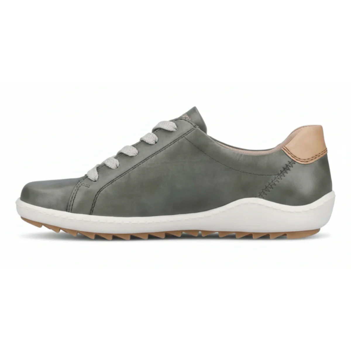 Rieker Women's R1432-52 Green/White Leather - Image 3