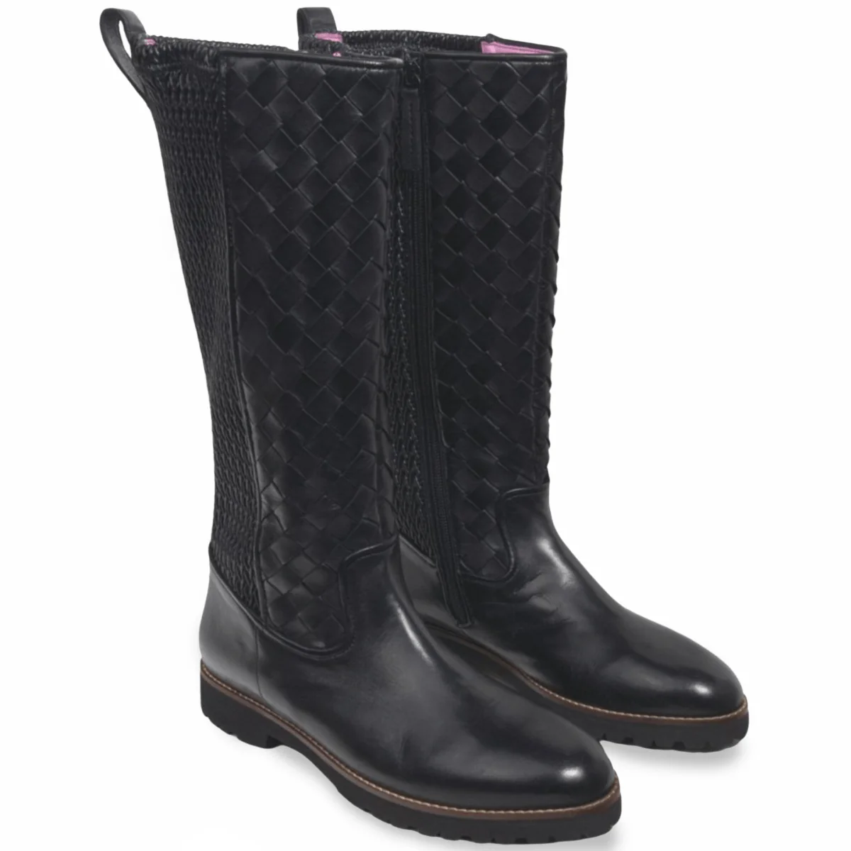 Robert Zur Women's Blair Black Woven Leather - Image 3