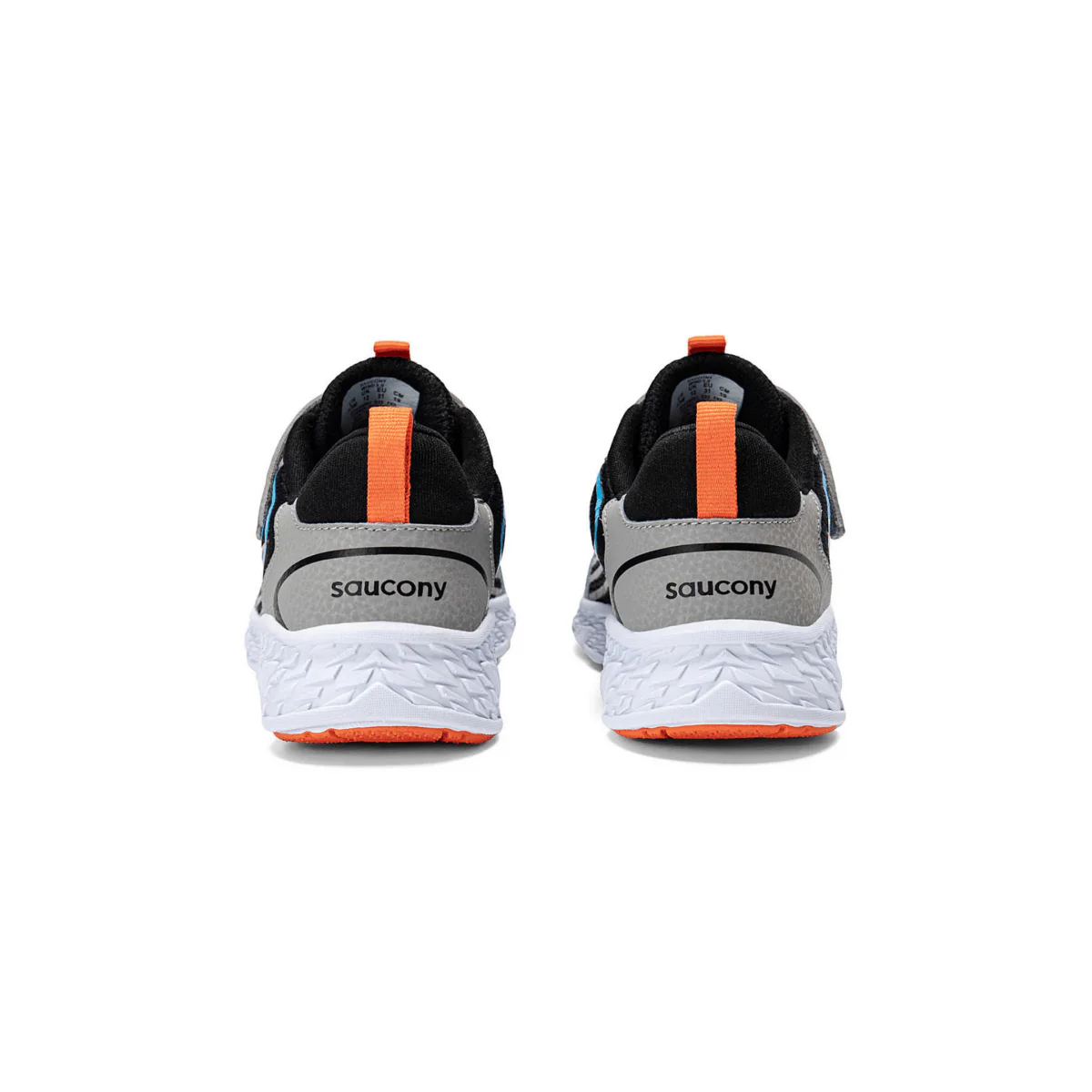 Saucony Kids Wind 3.0 Black/Grey/Blue/Orange - Image 4