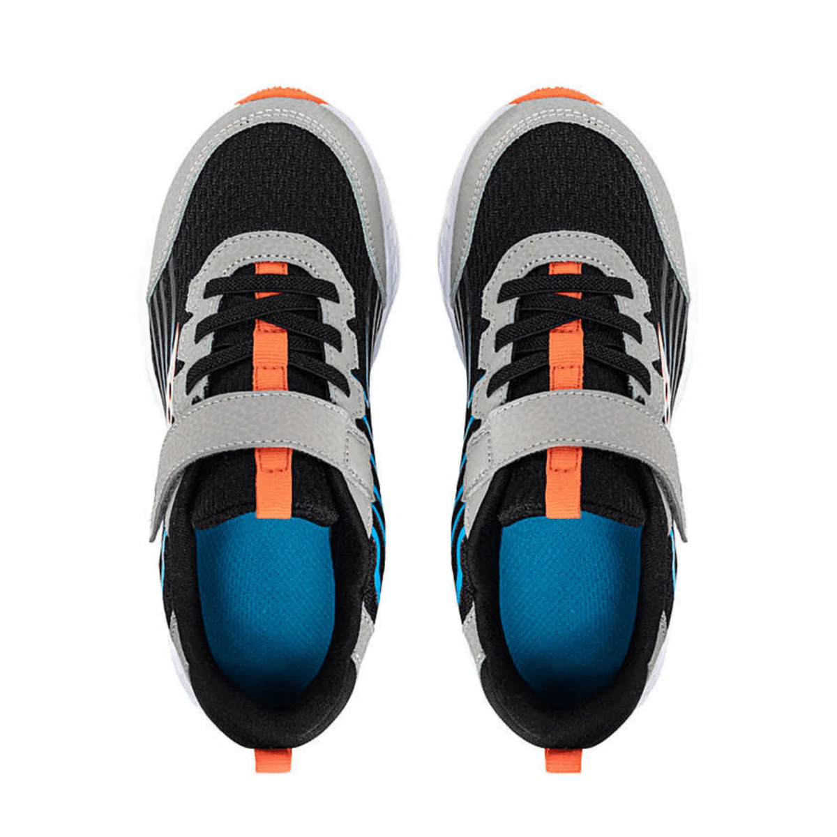 Saucony Kids Wind 3.0 Black/Grey/Blue/Orange - Image 5