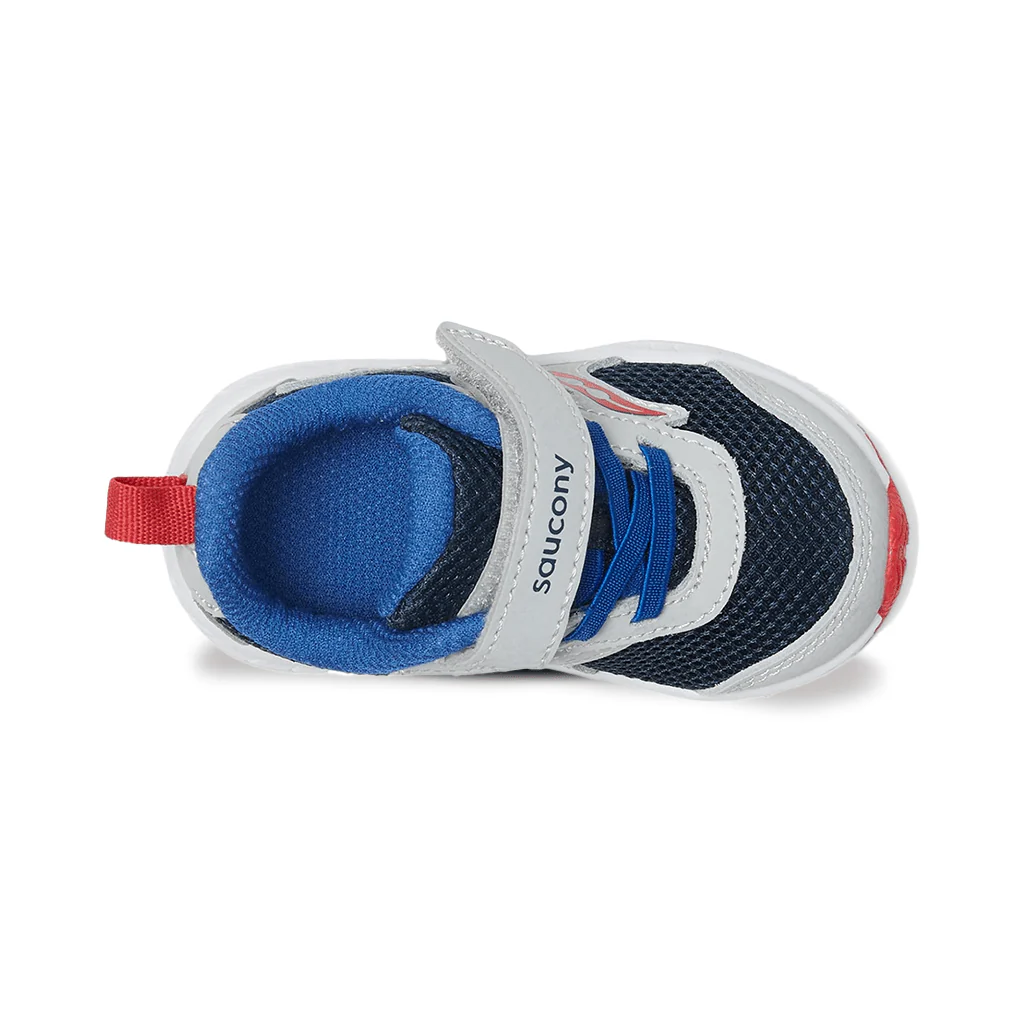 Saucony Toddlers Ride Jr Navy/Grey/Red - Image 5