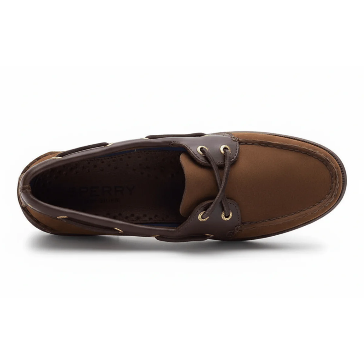 Sperry Men's Authentic Original Leather Boat Shoe Brown Nubuck - Image 5
