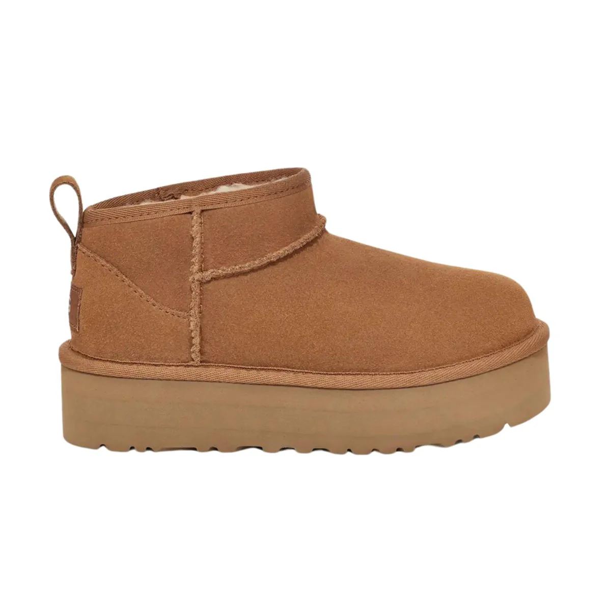 UGG Girls Classic Ultra Mini Platform Chestnut