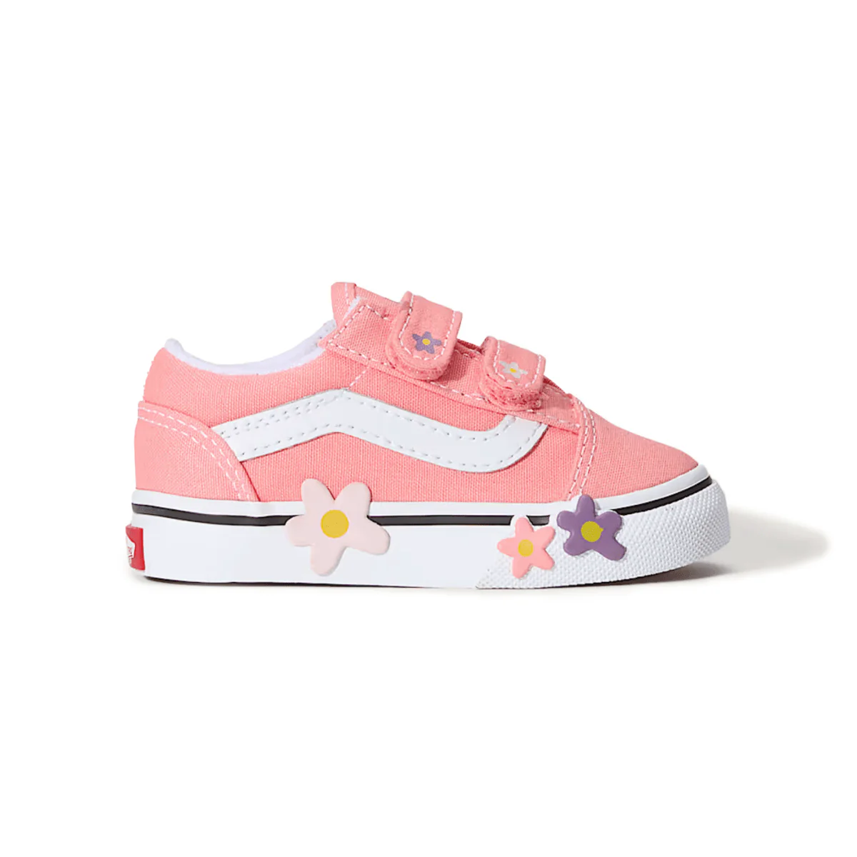 Vans Toddlers Old Skool V Pink Flowers