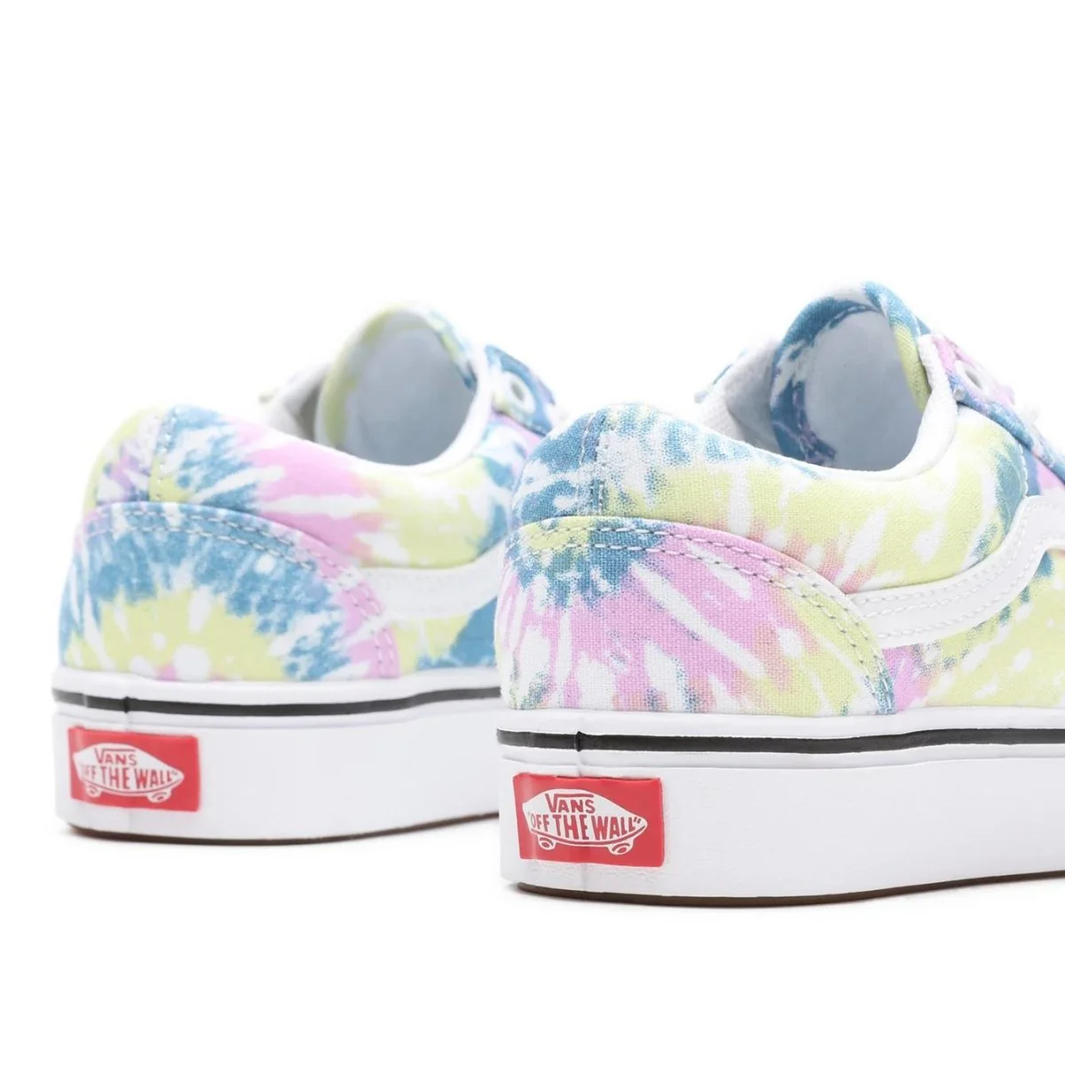 Vans Unisex Comfy Cush Old Skool Tie Dye Orchid/True White - Image 4