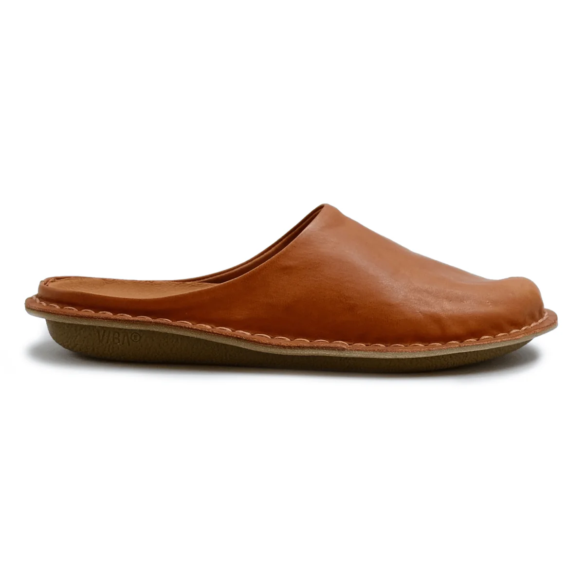 VIBAe Women's Roma Cognac Brown Leather
