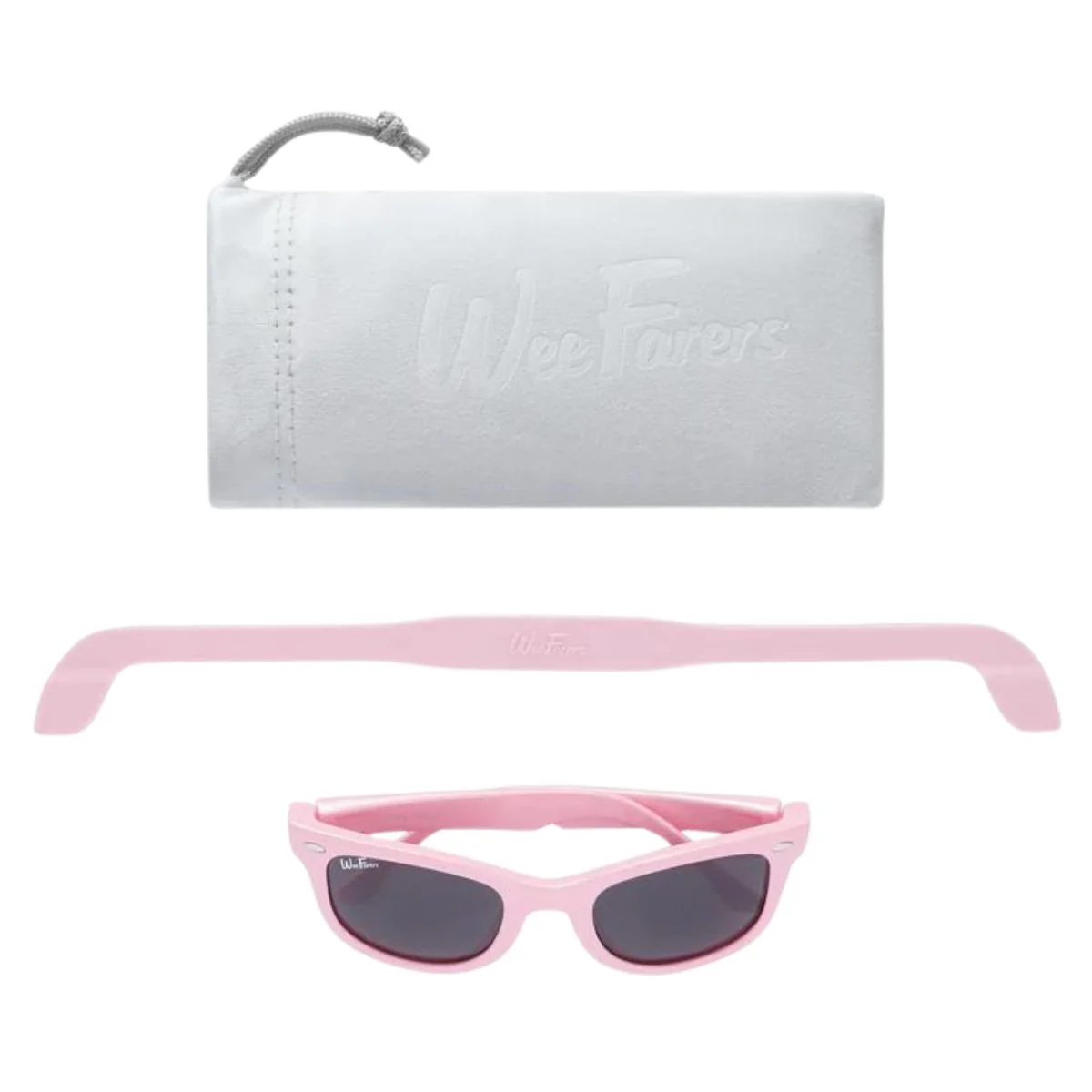 WeeFarers Kids (ages 2-3) Polarized Pink Sunglasses - Image 4