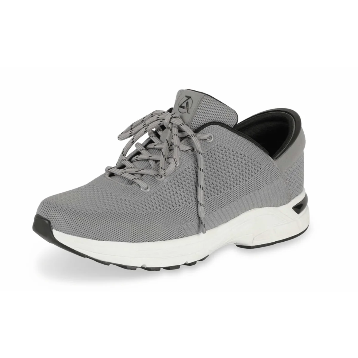 Zeba Men's Stone Grey Fabric Slip On - Image 3